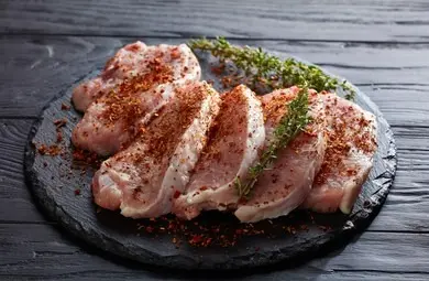 FREE FROM BONE IN WILD BOAR SIRLOIN CHOPS $5.68/lb
